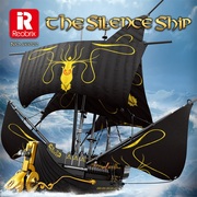 加勒比海盗船系列沉默之船乐高积木中世纪复古大型船模型拼装玩具