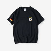 德国国家队足球运动训练世界杯t恤短袖oversize衣服，女男圆领大码