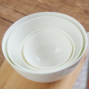 纯白骨瓷碗，无铅无镉，安全健康