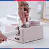bincoo意式咖啡粉色压粉底座布粉器收纳器具手柄，架不锈钢压粉器