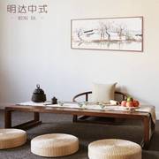 禅意中式老榆木茶几实木榻榻米茶桌炕桌日式小矮桌子飘窗桌国学桌