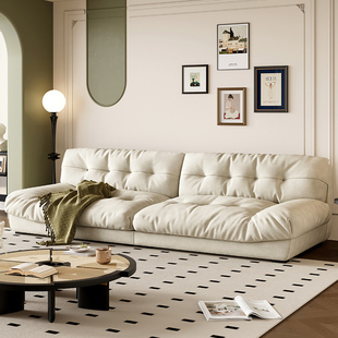 baxter云朵沙发布艺小户型意式客厅，现代简约北欧羽绒，法式奶油风