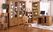 欧式实木家具橡木现代简约书柜y书橱置物架子窄书架展示创意小书