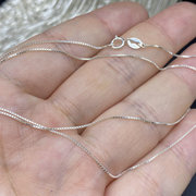 纯银项链s925银珍珠吊坠，配链盒子链，精致女款细链锁骨链百搭气质新