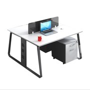 速发职员办公桌2人4人位屏风隔断卡位员工位，电脑办公桌椅组合