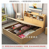 实木高箱床气压储物床榻榻米床架，地台定制儿童床单人床双人床原木