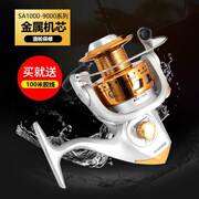 鱼线轮全金属纺车轮防海水12轴海钓鱼竿路亚矶钓远投抛竿海杆渔轮