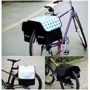 乐炫自行车骑行包装备(包装备)包后货架包山地车驮包驼包后座，包清新(包清新)格子包