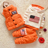 男童冬装套装1-3岁酷帅婴，儿童装加绒加厚卫衣，外套2宝宝冬季三件套