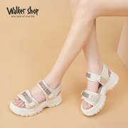 Walker Shop外穿凉鞋女夏季2024年新百搭时尚厚底防滑休闲沙滩鞋