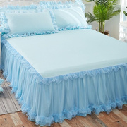 白色床裙单件韩版蕾丝公主，床罩床套加厚米1.8m床垫，防滑保护套床