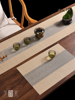 桌旗中式新中式茶台布艺长条，简约现代茶席，防水茶桌布茶旗垫布定制