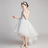 儿童礼服公主裙女童生日白色小花童主持人钢琴演出服表演洋气夏季