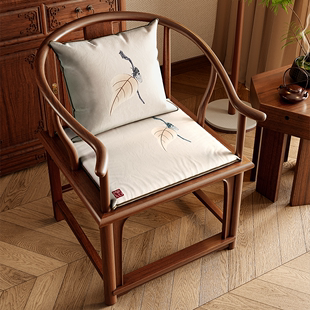 中式沙发椅子坐垫红木实木茶桌，椅垫餐椅太师椅圈椅官帽椅坐垫定制