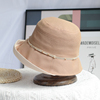 日本和纸帽子女春夏季太阳帽防紫外线遮阳帽防晒2024年时尚渔夫帽