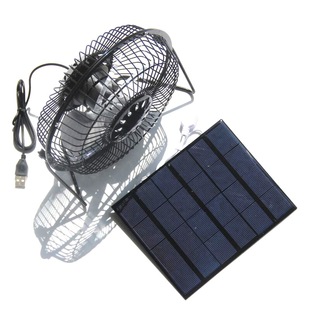 3.5w6v太阳能板风扇，6寸太阳能风扇可以充手机移动电源