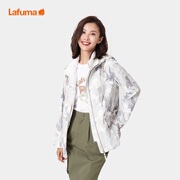 LAFUMA乐飞叶户外春季中长款防泼夹克女士印花外套LFJA2AF29