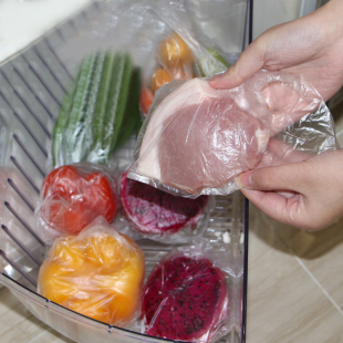肉丝冷冻袋家用迷你保鲜袋抽取式食品袋蔬菜水果冰箱冷藏100个装
