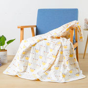 婴儿童宝宝盖毯抱被夏凉被空调被纯棉，纱布透气可尺寸保证质量