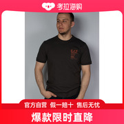 香港直邮Emporio Armani阿玛尼男士T恤深灰色字母图标圆领短袖