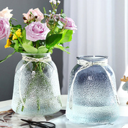 北欧田园简约创意玻璃花瓶水培绿萝玫瑰波点花瓶客厅装饰插花摆件