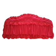 大红婚庆床头罩圆弧型床，头套特大软包弧形床头欧式床头防尘罩