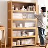 组合书柜子多功能家用客厅落地书架实木，多层大书橱儿童储物置物架
