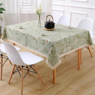 茶布桌布布艺欧式美式乡村八仙桌正方形家用棉麻小清新长方形麻布