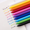 kaco糖果色按动式彩色中性笔套装做笔记，专用儿童彩笔手帐填色笔学生，用考试黑色水笔果汁笔0.5mm简约ins女文具