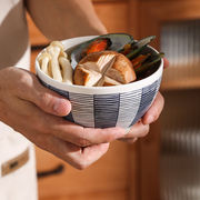樱之歌日式陶瓷碗仓草日式5英寸米饭碗4只装釉下彩面碗