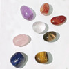 天然水晶原石矿石标本，白紫粉黄水晶儿童，科普礼物石头把玩装饰摆件