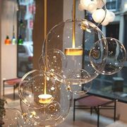 米奇泡泡灯意大利设计师灯led客厅，饭厅灯後现代北欧米奇磨砂吊灯
