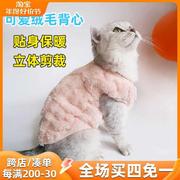 猫咪狗狗可爱秋冬保暖衣服宠物马甲双面绒背心小猫毛衣棉衣冬装