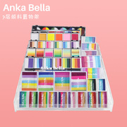Anka Bella简约透明收纳盒儿童彩绘颜料桌面置物架书桌整理盒颜料
