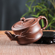 竹官宜兴紫砂壶朱泥胸有成竹泡茶壶陶瓷小容量冲茶器功夫茶具茶杯