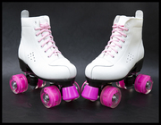 成人双排溜冰鞋儿童四轮滑鞋成年男女旱冰鞋双排轮滑冰鞋闪光