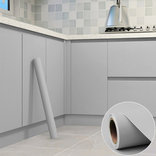 PVC墙纸冰箱贴纸橱柜翻新贴可移除厨房改造防油污防水自粘保护膜