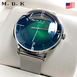 欧美进口mbk手表男士轻奢简约男表十大全，自动机械表弧面镂空品牌