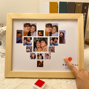 diy照片定制相框送男朋友，生日礼物周年女情侣，情人节男生新年纪念