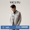 vicutu威可多男士大衣羊毛双面，呢子短款夹克商务百搭秋冬季外套