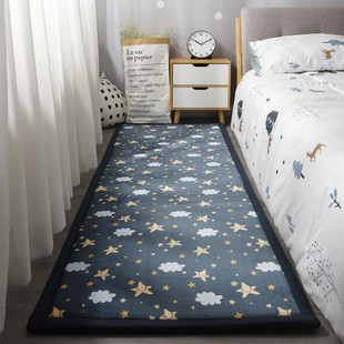 简约加厚珊瑚绒地毯客厅卧室满铺可爱床边地毯飘窗榻榻米垫可定制