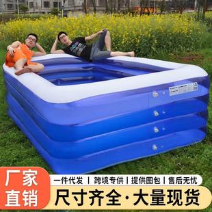 超大号儿童游泳池家用加厚宝宝充气婴儿游泳桶，成人大型家庭洗澡池
