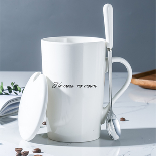 简约马克杯大容量家用陶瓷杯，水杯早餐杯，牛奶杯创意个性办公室杯子