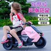 电动摩托车儿童女男孩宝宝三轮车，充电遥控玩具车可坐人岁童车1-6