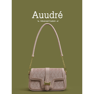 Auudre高级感洋气粉色腋下包包女士2024时尚斜挎包单肩小方包