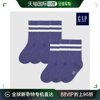 韩国直邮gap运动袜gap儿童条纹袜子紫色k6包gpdstcrk-pu