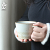 九土粗陶咖啡杯子手工创意情侣茶杯复古个性咖啡杯日式艺术马克杯