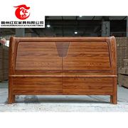 新中式全实木乌金木床1.8米双人床大量可自提