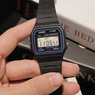 卡西欧(casio)手表简约复古小方块潮流运动百搭学生手表f-91w-1