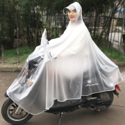 雨衣电动车单人长款全身防暴雨，透明女成人加厚加大电瓶摩托车雨披